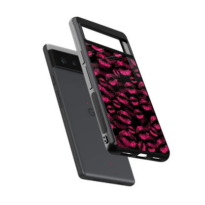 Lip Love sleek google pixel 6 cover with tempered glass back and TPU edges