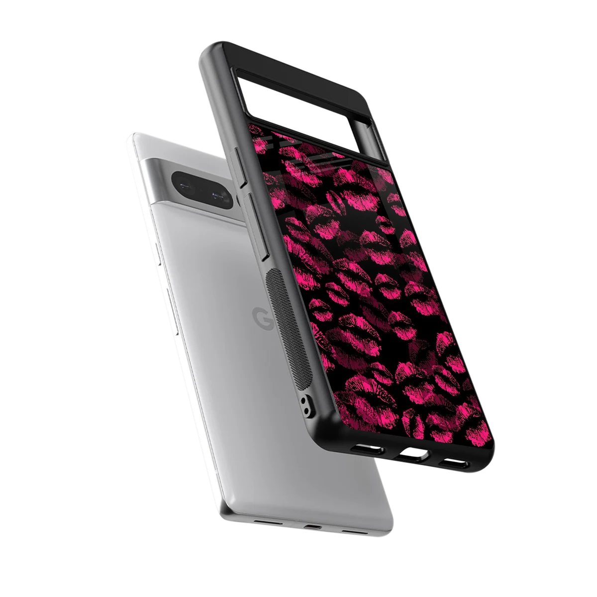 Lip Love sleek google pixel 7 pro cover with tempered glass back and TPU edges