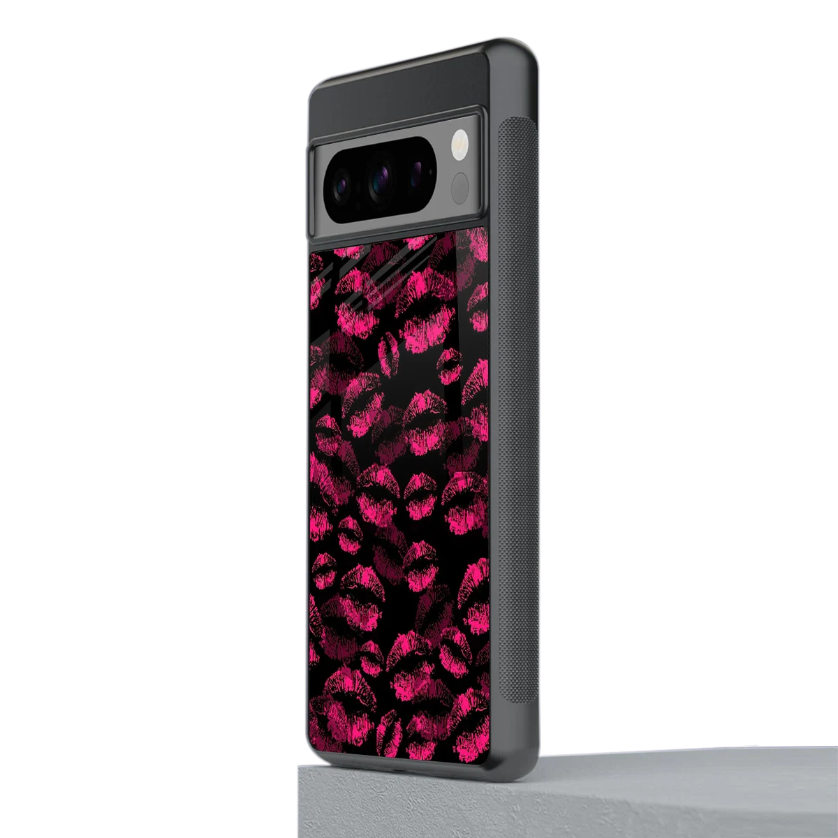 Lip Love stylish phone case for google pixel 8 pro | glossy glass and slim fit