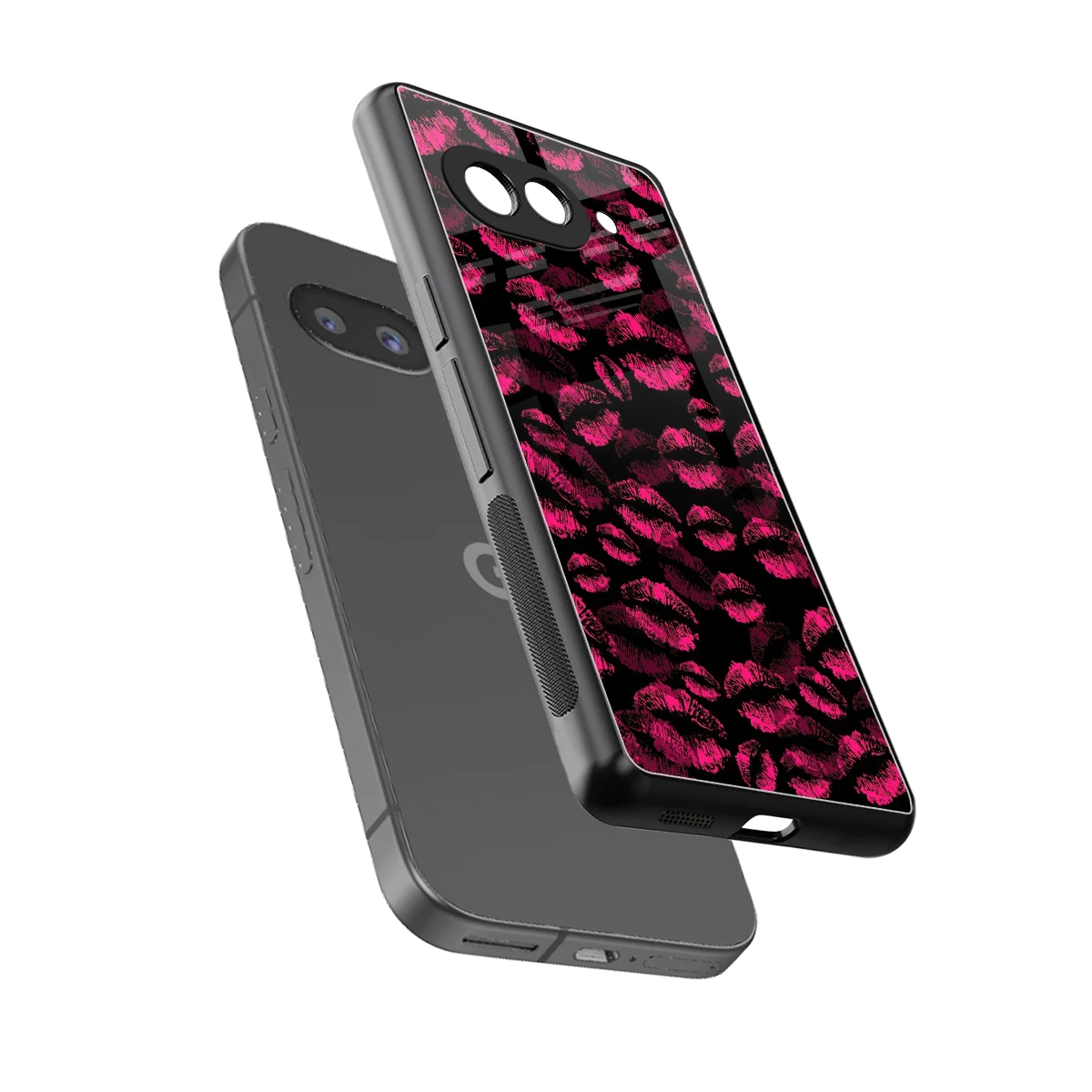 Lip Love sleek google pixel 10a cover with tempered glass back and TPU edges