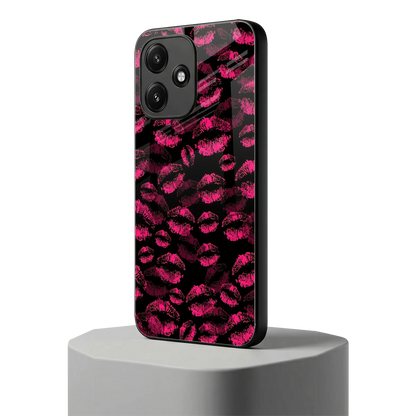 Lip Love redmi 12 5g mobile cover | shockproof glass phone case