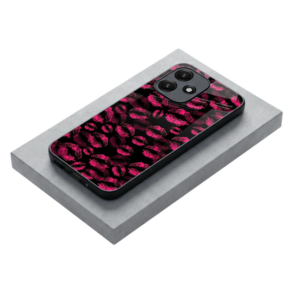 Lip Love stylish phone case for redmi 12 5g | glossy glass and slim fit