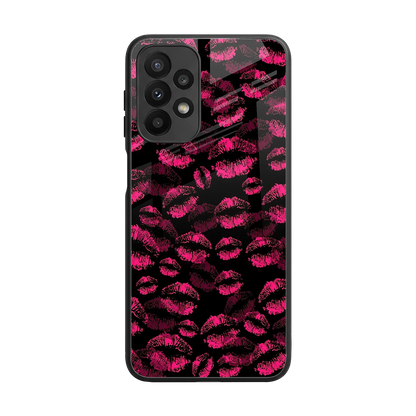 Lip Love back phone cover | glass case for samsung galaxy a23