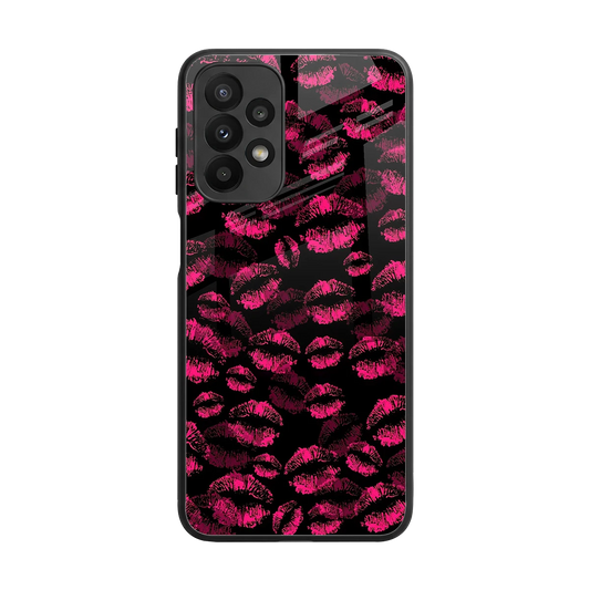Lip Love back phone cover | glass case for samsung galaxy a23