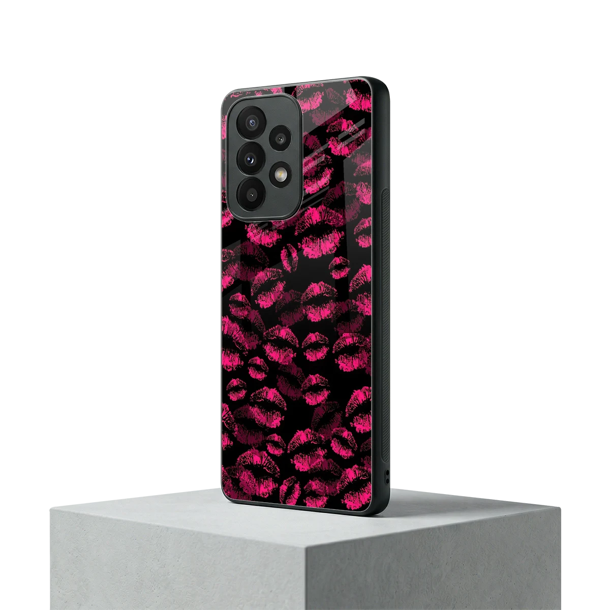 Lip Love samsung galaxy a23 mobile cover | shockproof glass phone case
