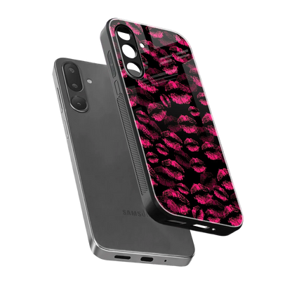 Lip Love sleek samsung galaxy m56 5g cover with tempered glass back and TPU edges