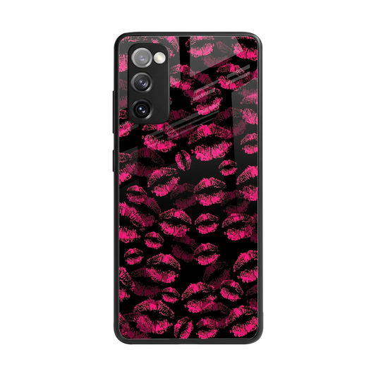 Lip Love back phone cover | glass case for samsung galaxy s20 fe