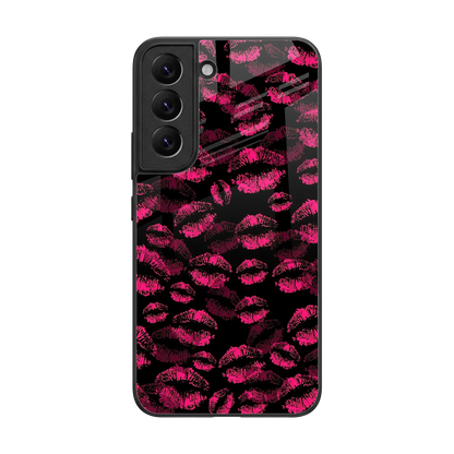 Lip Love back phone cover | glass case for samsung galaxy s22