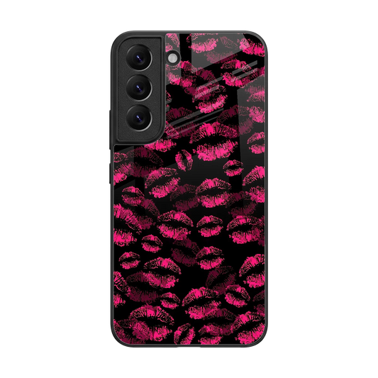 Lip Love back phone cover | glass case for samsung galaxy s22