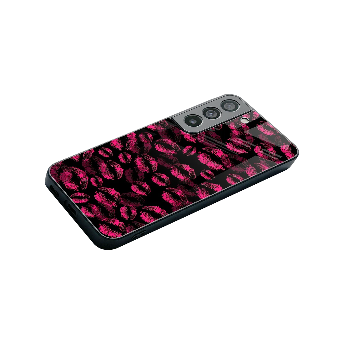 Lip Love stylish phone case for samsung galaxy s22 | glossy glass and slim fit