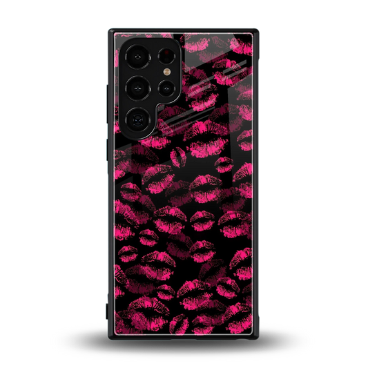 Lip Love back phone cover | glass case for samsung galaxy s23 ultra