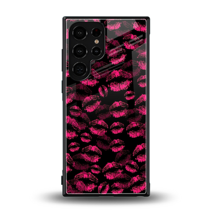 Lip Love back phone cover | glass case for samsung galaxy s24 ultra