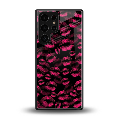 Lip Love back phone cover | glass case for samsung galaxy s25 ultra