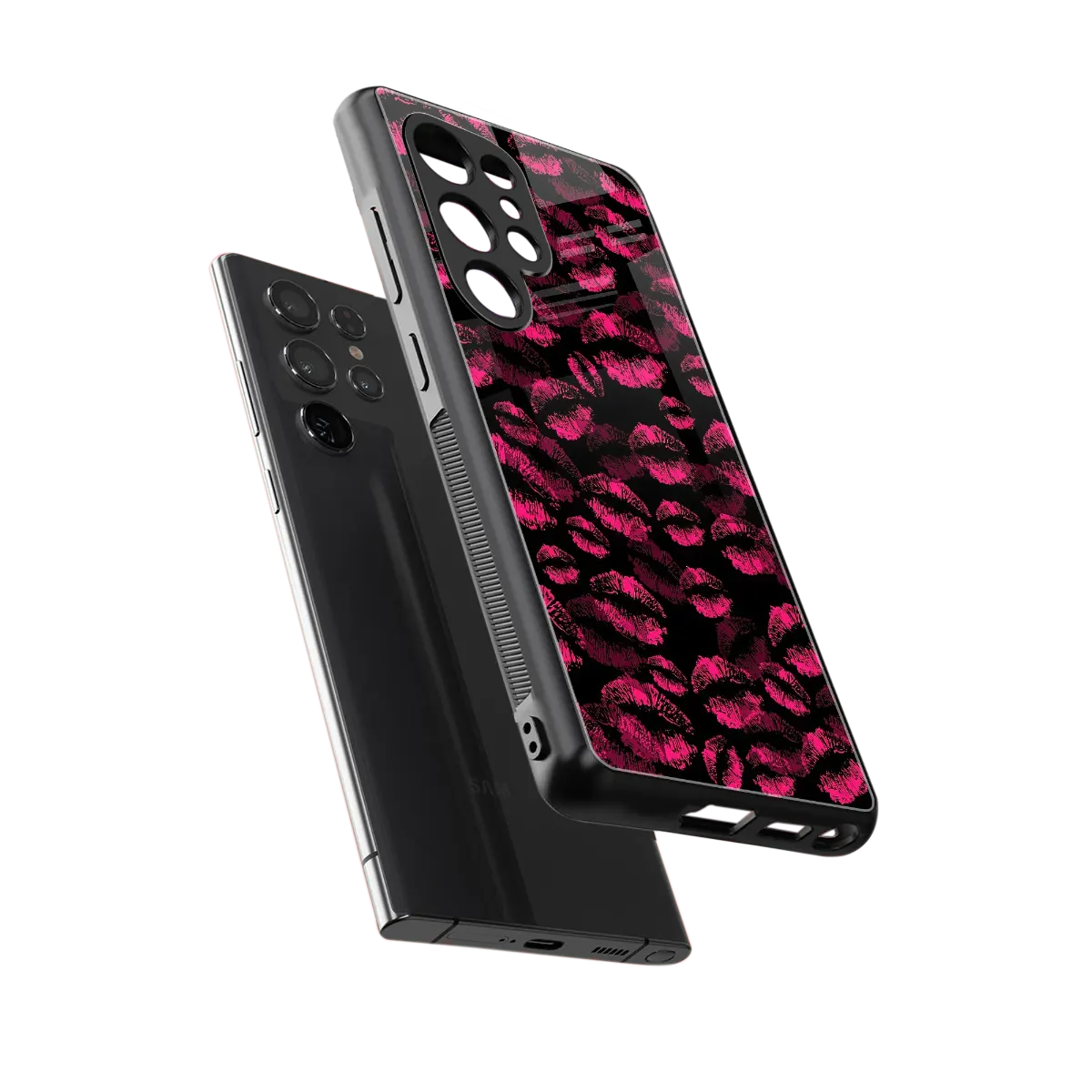 Lip Love sleek samsung galaxy s25 ultra cover with tempered glass back and TPU edges