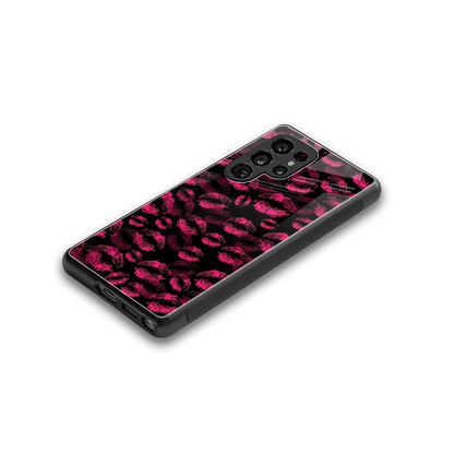 Lip Love stylish phone case for samsung galaxy s25 ultra | glossy glass and slim fit