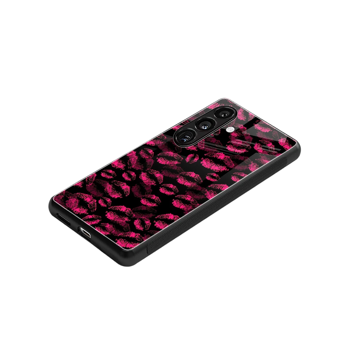 Lip Love stylish phone case for samsung galaxy s24 | glossy glass and slim fit