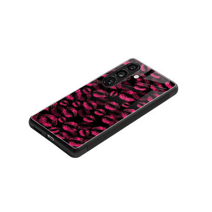 Lip Love stylish phone case for samsung galaxy s23 fe | glossy glass and slim fit