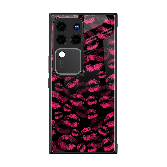Lip Love back phone cover | glass case forvivo v30 pro