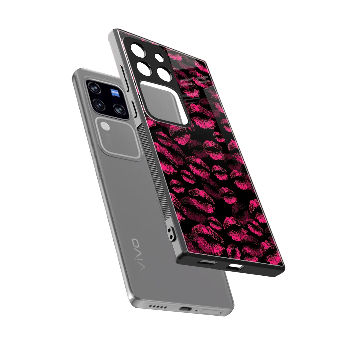 Lip Love sleekvivo v30 pro cover with tempered glass back and TPU edges