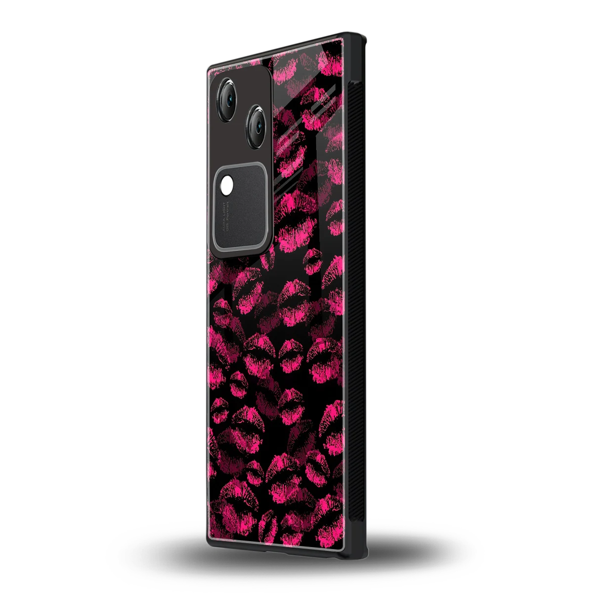 Lip Love vivo v30 mobile cover | shockproof glass phone case