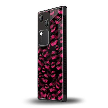 Lip Love vivo v30 mobile cover | shockproof glass phone case