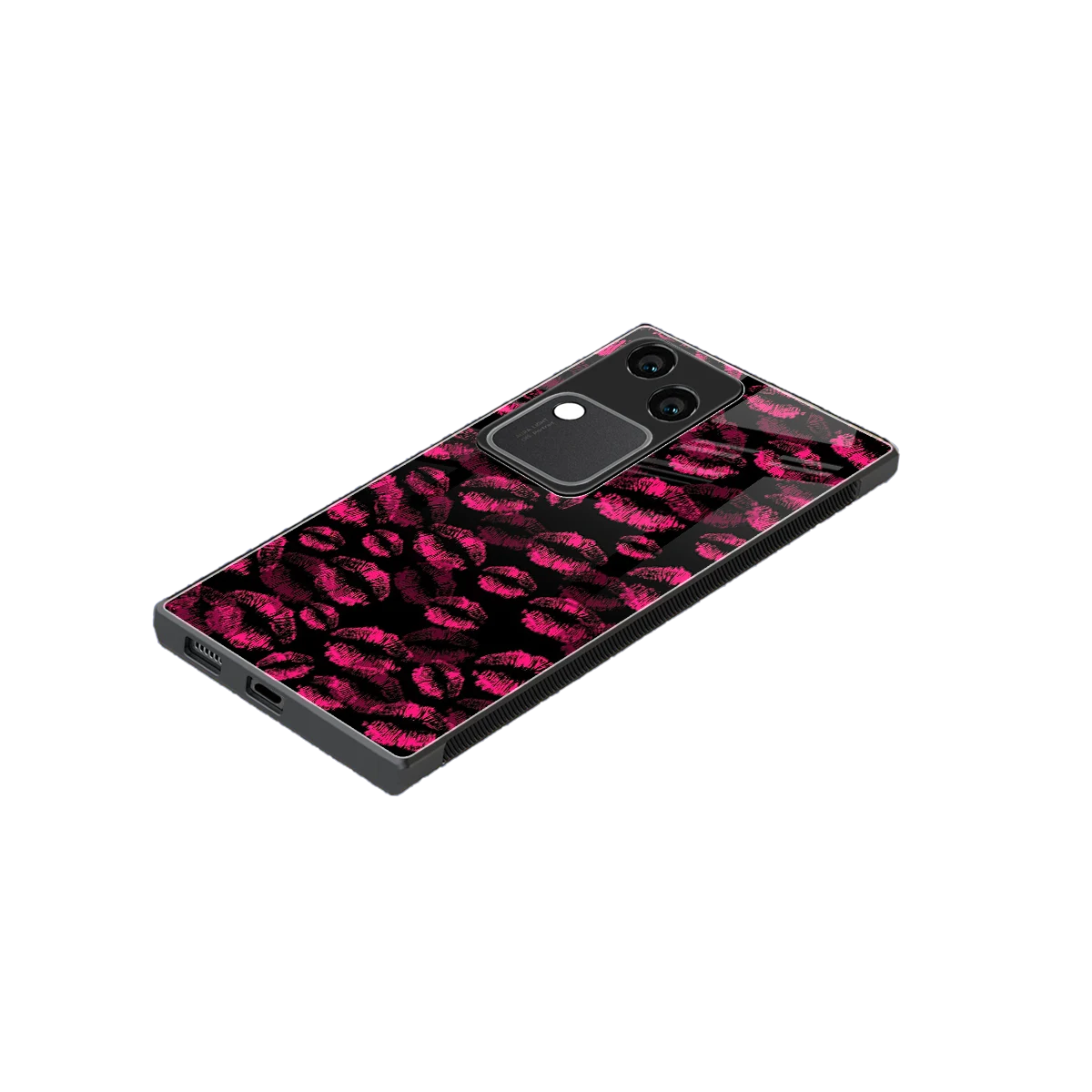 Lip Love stylish phone case for vivo v30 | glossy glass and slim fit