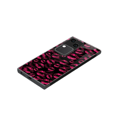 Lip Love stylish phone case for vivo v30 | glossy glass and slim fit