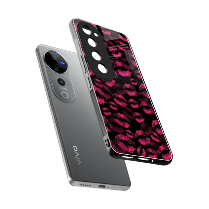 Lip Love sleek vivo v40 pro cover with tempered glass back and TPU edges