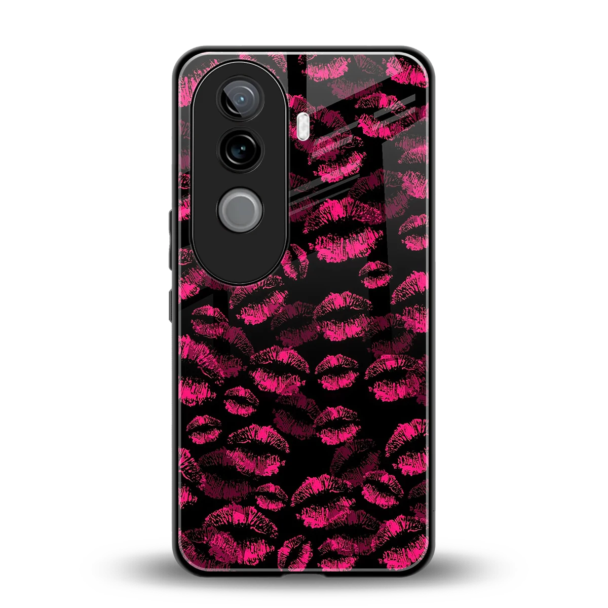 Lip Love back phone cover | glass case for vivo v40e