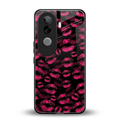 Lip Love back phone cover | glass case for vivo v40e