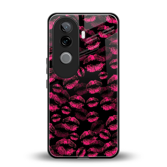 Lip Love back phone cover | glass case for vivo v40e
