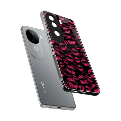 Lip Love sleek vivo v40e cover with tempered glass back and TPU edges