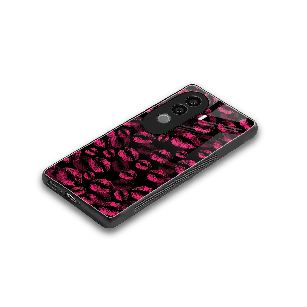 Lip Love stylish phone case for vivo v40e | glossy glass and slim fit