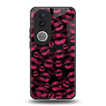 Lip Love back phone cover | glass case for vivo v50