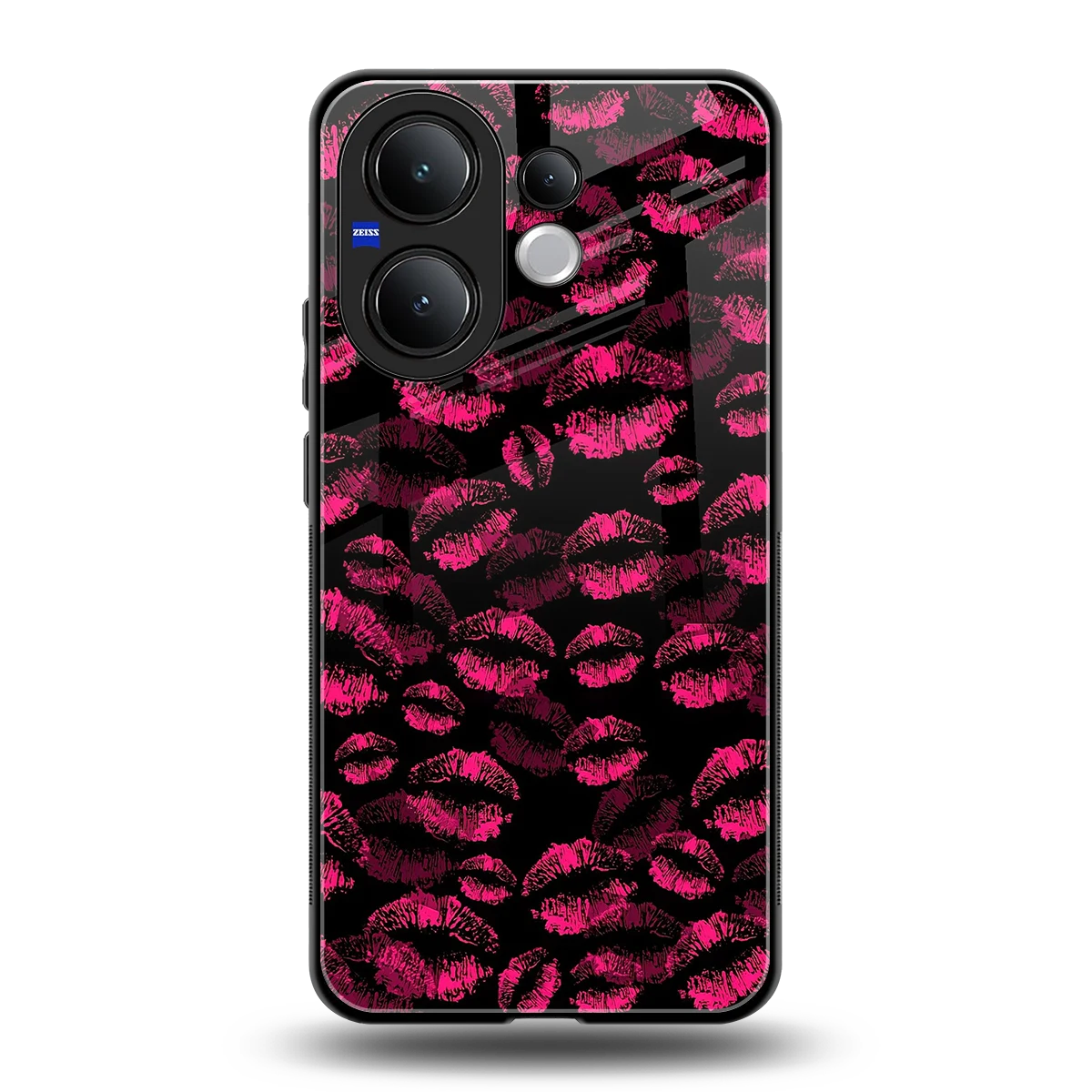 Lip Love back phone cover | glass case for vivo v60