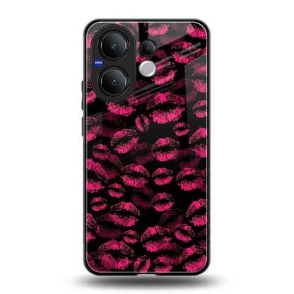Lip Love back phone cover | glass case for vivo v60