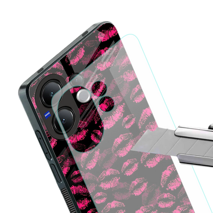 Lip Love stylish phone case for vivo v60 | glossy glass and slim fit