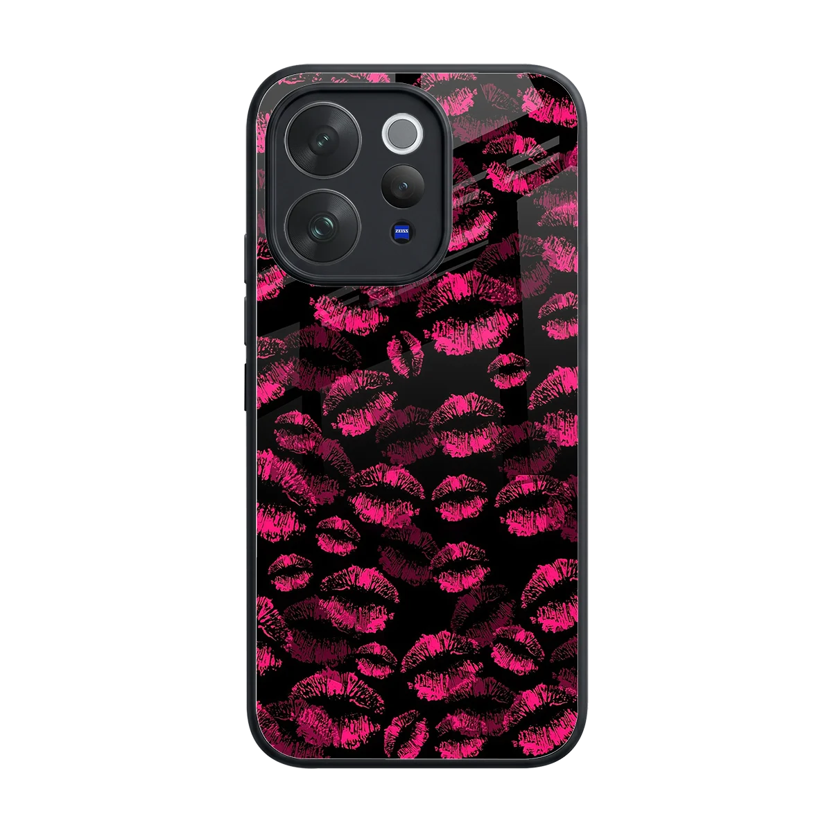 Lip Love back phone cover | glass case for vivo v70