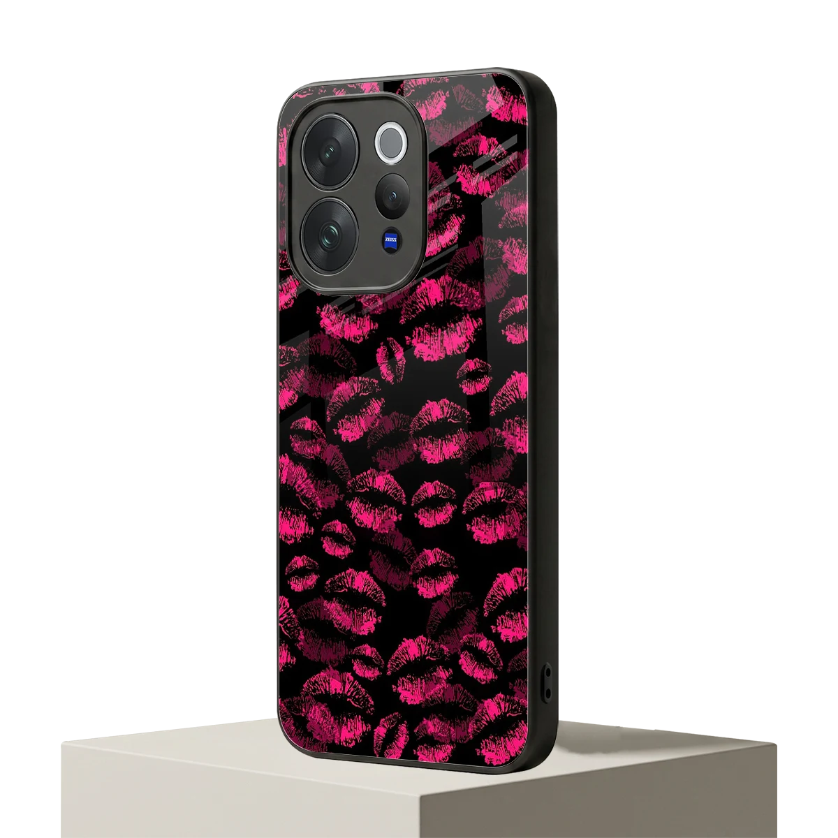 Lip Love vivo v70 mobile cover | shockproof glass phone case