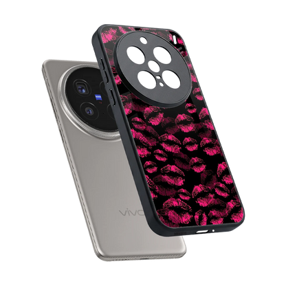 Lip Love sleek vivo x200 pro cover with tempered glass back and TPU edges
