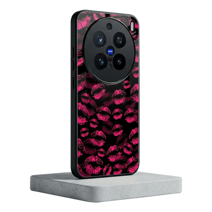 Lip Love vivo x200 pro mobile cover | shockproof glass phone case