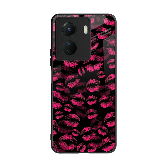 Lip Love back phone cover | glass case for vivo y16