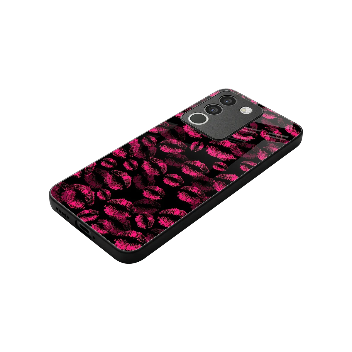Lip Love stylish phone case for vivo y200 5g | glossy glass and slim fit
