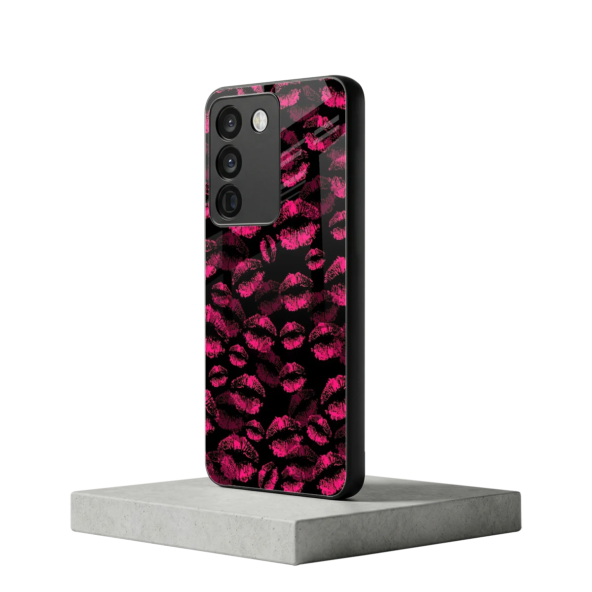 Lip Love vivo y200 5g mobile cover | shockproof glass phone case