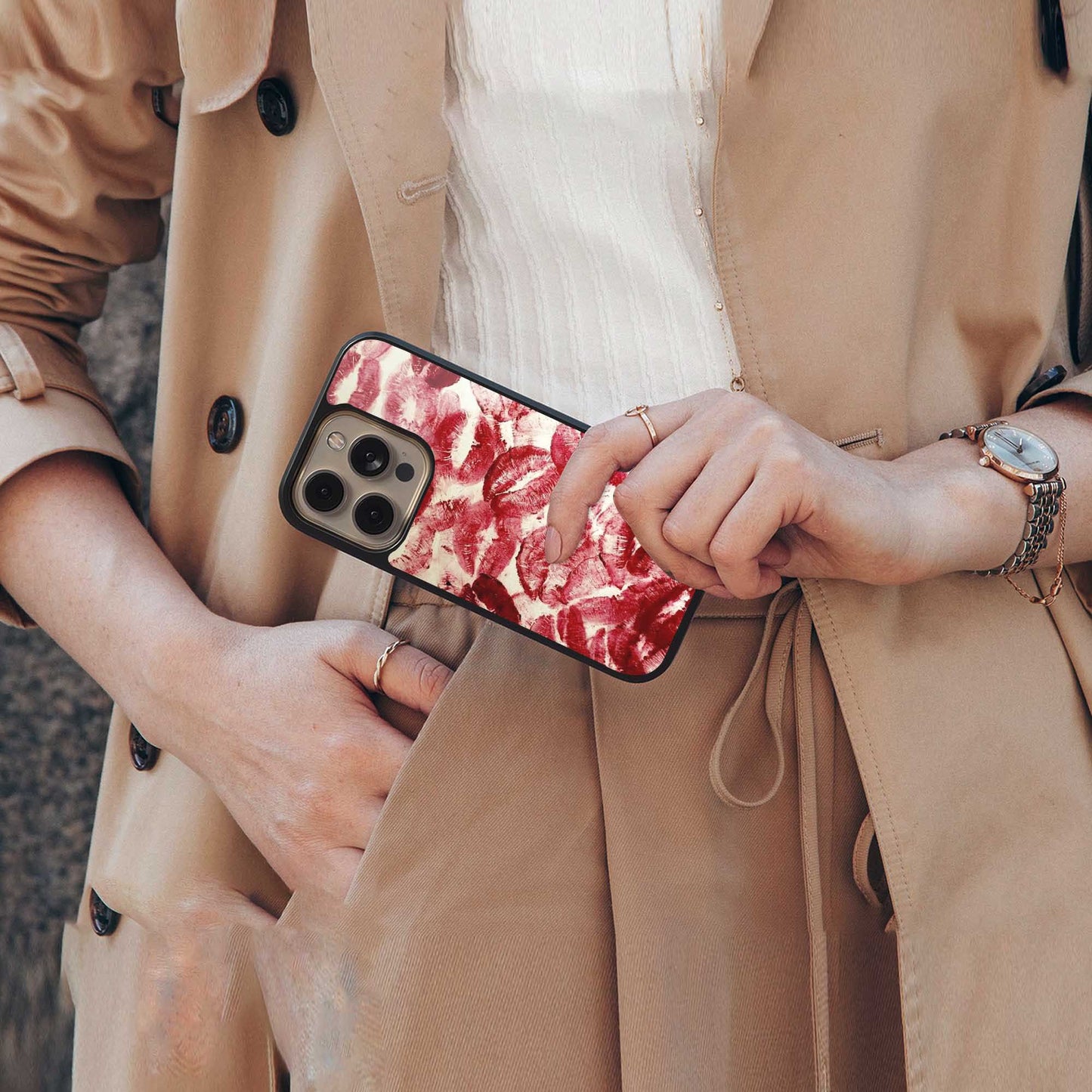 Lip Glam Phone Case for Iphone 16 | Glass Case