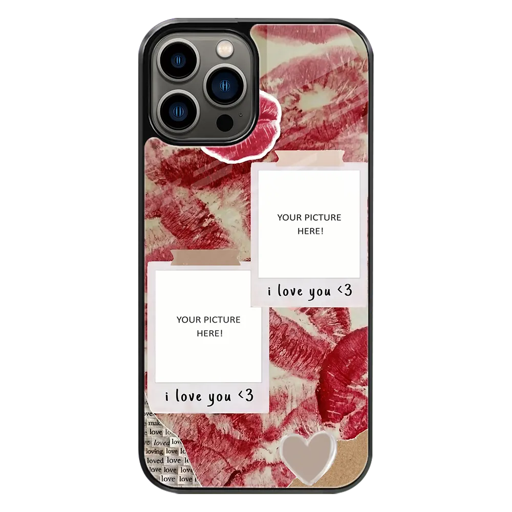 Polaroid Personalised Glass Phone Case