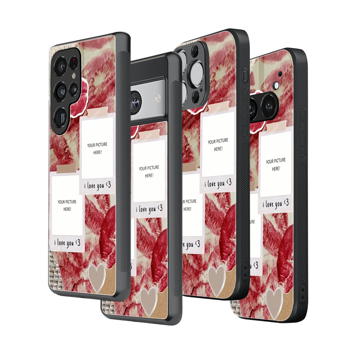 Polaroid Personalised Glass Phone Case