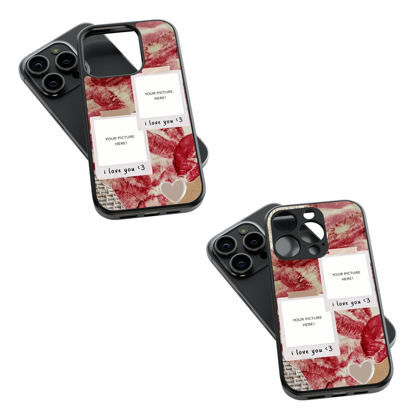 Polaroid Personalised Glass Phone Case