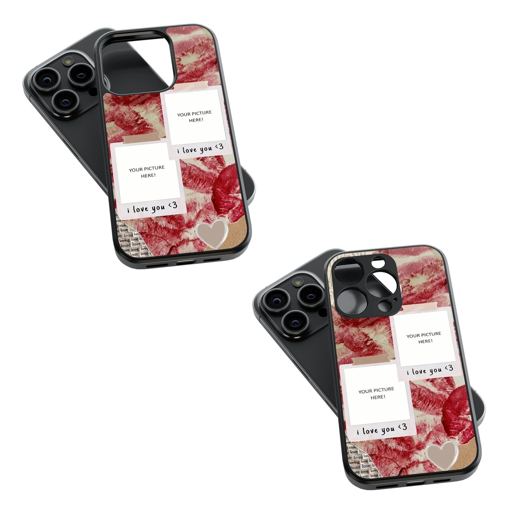 Polaroid Personalised Glass Phone Case