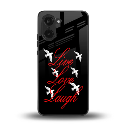 Live Love Laugh back phone cover | glass case for oneplus nord ce5 5g